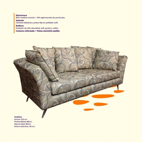 SILLON MILAN 3 CUERPOS