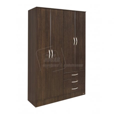 Placard 4 Puertas 3 Cajones Platinum