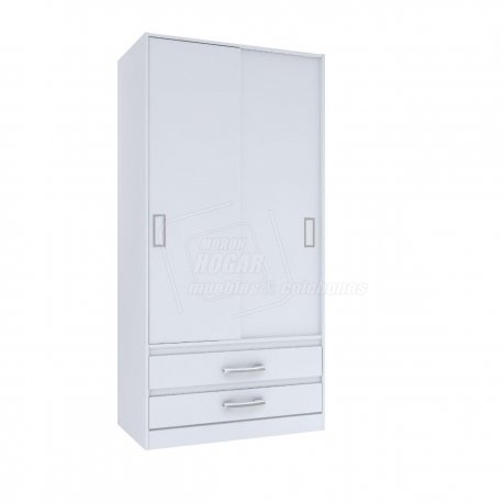 Placard 2 Puertas Corredizas 2 Cajones