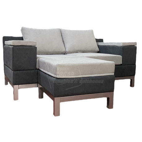 Sillon 2 Cuerpos Ultra reforzado con Camastro / Puff