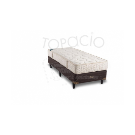 Colchón Topacio Marfil Alta Densidad 1 y 1/2 Plazas 100x190x21 Sensación ULTRA FIRME