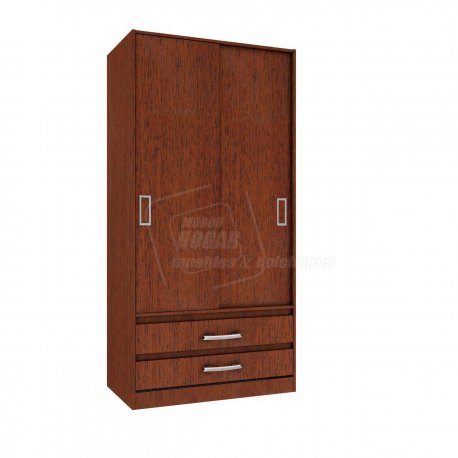 Placard 2 Puertas Corredizas 2 Cajones