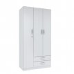Placard 3 Puertas 2 Cajones con llave