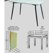 Mesa Tokio Reborde 150x80